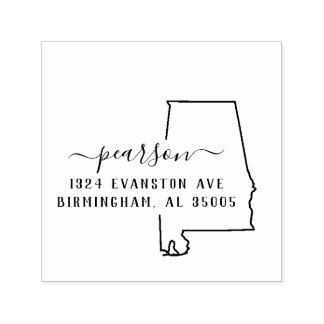 Automático Sello de dirección de retorno de Alabama Autograba
