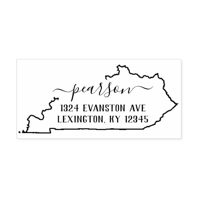 Automático Sello de dirección de retorno de Kentucky (Diseño)