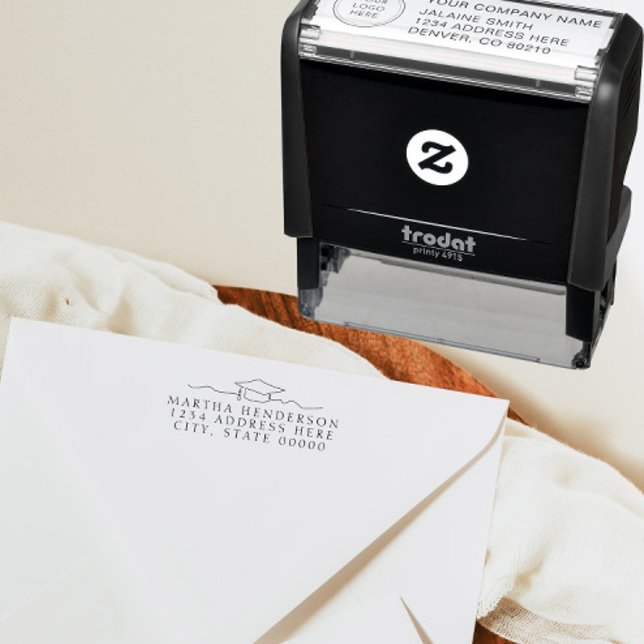 Automático Sello de dirección de retorno de la graduación de  (Subido por el creador)