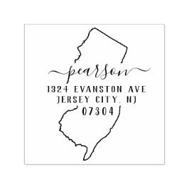 Automático Sello de dirección de retorno de Nueva Jersey