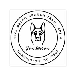 Automático Sello de dirección de retorno de pastor alemán aut