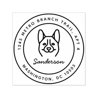 Automático Sello de dirección de retorno de perro de Corgi