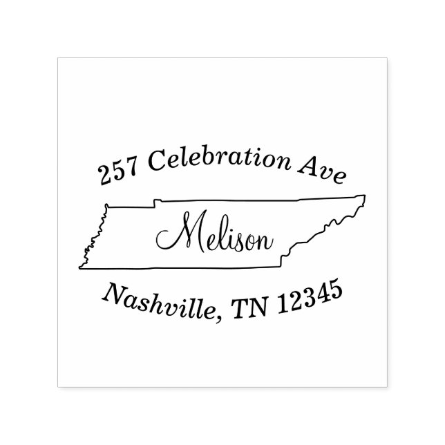 Automático Sello de dirección de retorno de Tennessee Autogra (Diseño)