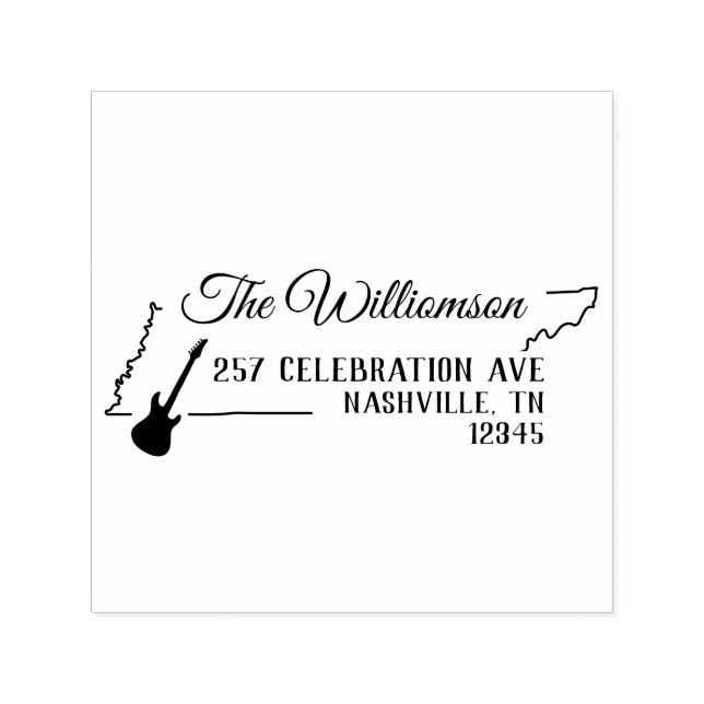 Automático Sello de dirección de retorno de Tennessee Autogra (Diseño)