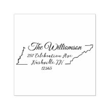 Sello de dirección de retorno de Tennessee Autogra