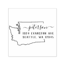 Automático Sello de dirección de retorno de Washington