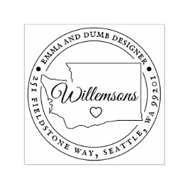 Automático Sello de dirección de retorno de Washington