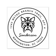 Sello de dirección de retorno de Yorkshire Terrier