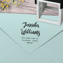 Automático Sello de dirección de retorno del guión de caligra