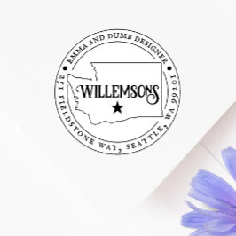 Automático Sello de dirección de Washington