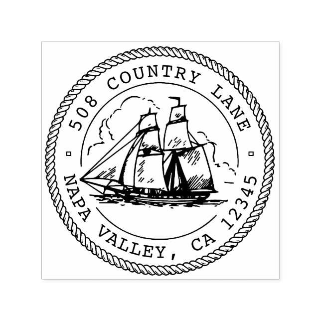 Automático Sello de dirección del personalizado, sello de bod (Diseño)