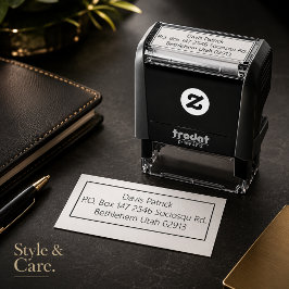 Automático Sello de dirección elegante para invitaciones o so
