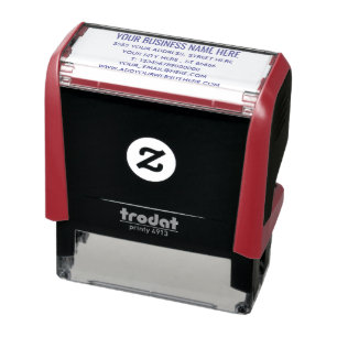 Automático Sello de dirección personalizada con información c
