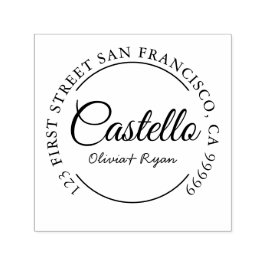 Automático Sello de dirección personalizado, sello de matrimo