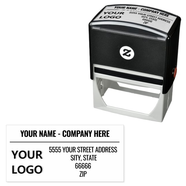 Automático Sello de dirección personalizado - Su nombre, logo (In Situ)