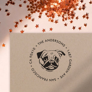 Automático Sello de dirección, sello de dirección de perro de