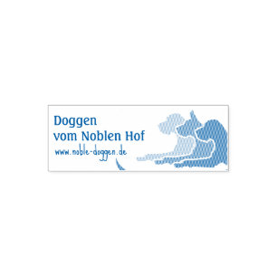 Automático Sello de Doggen con dirección web