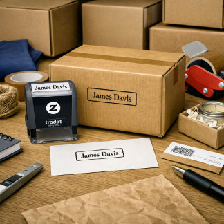 Automático Sello de empresa personalizado con tinta incorpora