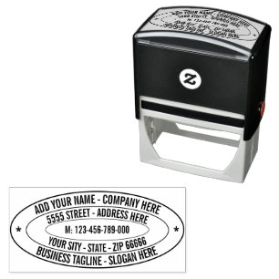 Automático Sello de entrada automática Oval de dirección de d