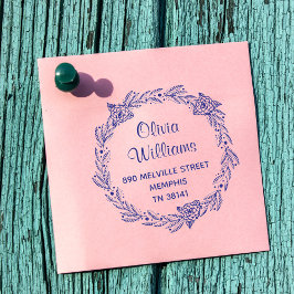 Automático Sello de Estilo de Dirección de Devolución Redondo