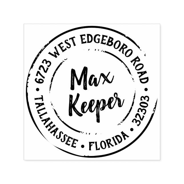 Automático Sello de etiqueta de dirección de devolución capri (Diseño)