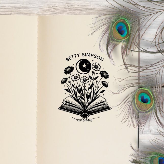 Automático Sello de ex libris personalizado de libro místico  (Subido por el creador)