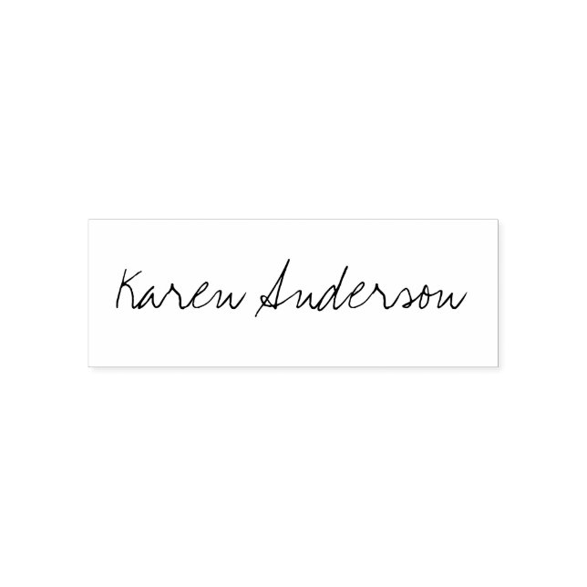 Automático Sello de firma con nombre personalizado y letra sc (Diseño)