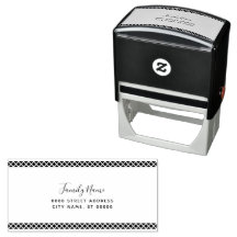Sello de goma autointintable decorativo simple