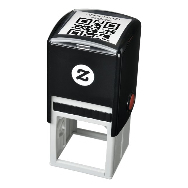 Automático Sello de goma automarcable con código QR personali (Producto)