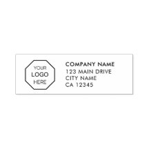 Sello de goma autorreplicable con logotipo empresa