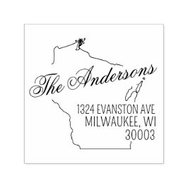 Automático Sello de goma de autotinta de dirección de devoluc