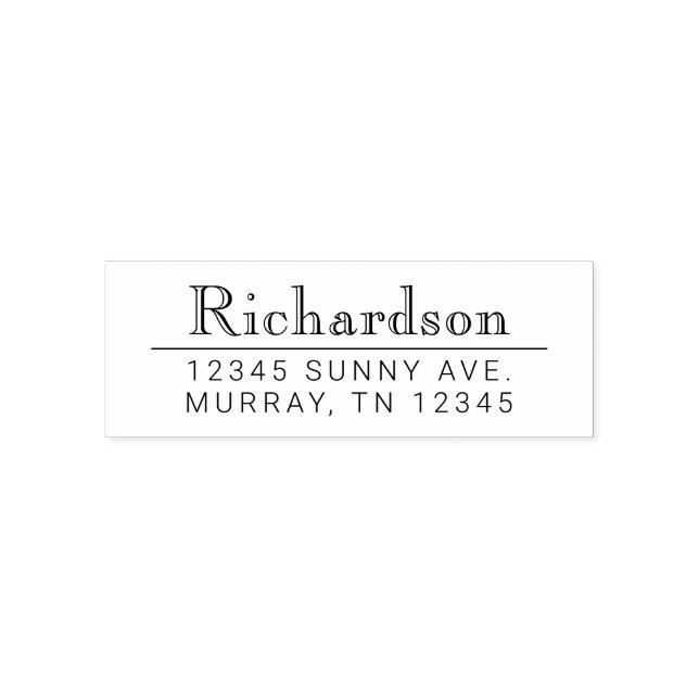 Automático Sello de goma de autotinta de dirección familiar (Diseño)