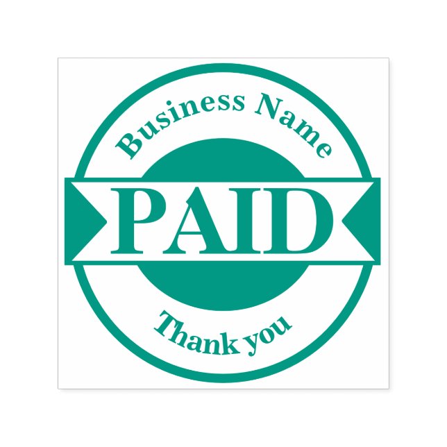 Automático Sello de goma de autotinta pagada (Diseño)