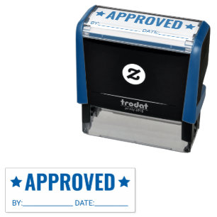Automático Sello de goma de autotinta para empresas aprobado