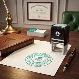 Automático Sello de goma de clínica veterinaria personalizada