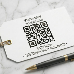 Automático Sello de goma de código QR de personalizado