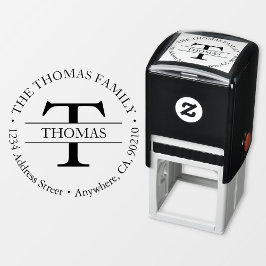 Automático Sello de goma de dirección de autoidentificación m