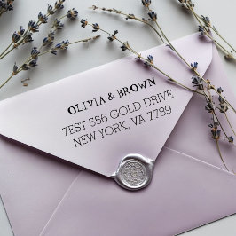 Automático Sello de goma de dirección de devolución personali