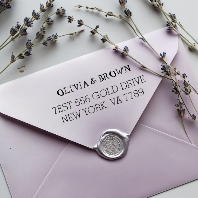 Automático Sello de goma de dirección de devolución personali (Subido por el creador)