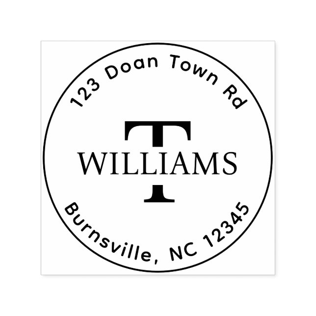 Automático Sello de goma de dirección de retorno de autograba (Diseño)