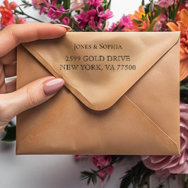 Automático Sello de goma de entintado personalizado de devolu