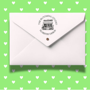 Automático Sello de goma de Florist Storefront Studio