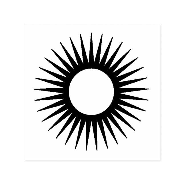 Automático Sello de goma de símbolo de sol (Diseño)