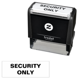 Automático Sello de goma de tinta propia SOLO SEGURIDAD.
