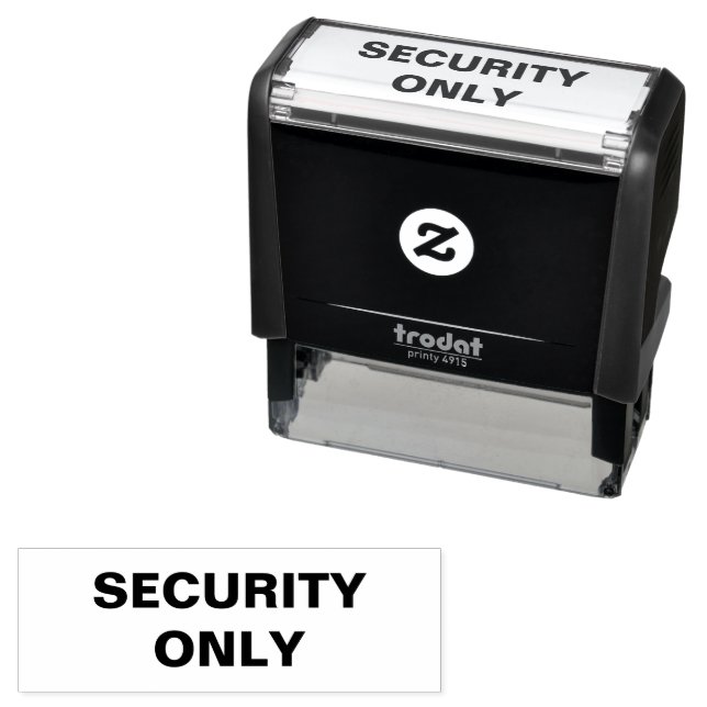 Automático Sello de goma de tinta propia SOLO SEGURIDAD. (In Situ)