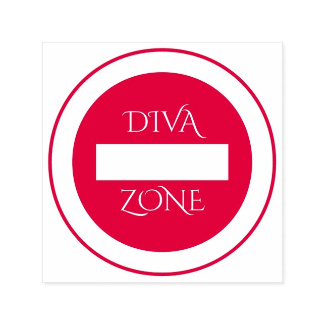 Automático Sello de goma de "zona diva" (Diseño)