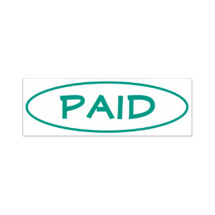 Automático Sello de goma mínimo "pagado"