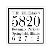 Sello de goma personalizado de Guay Square