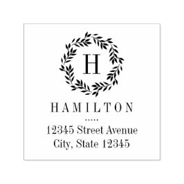 Automático Sello de goma personalizado de monograma