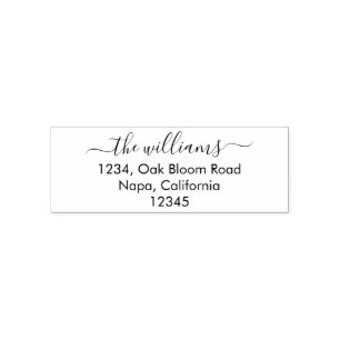 Automático Sello de goma personalizado de script de Moda simp